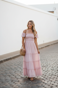 SS Women's Dress Women's Marabella Dress (petal pink swiss dot)