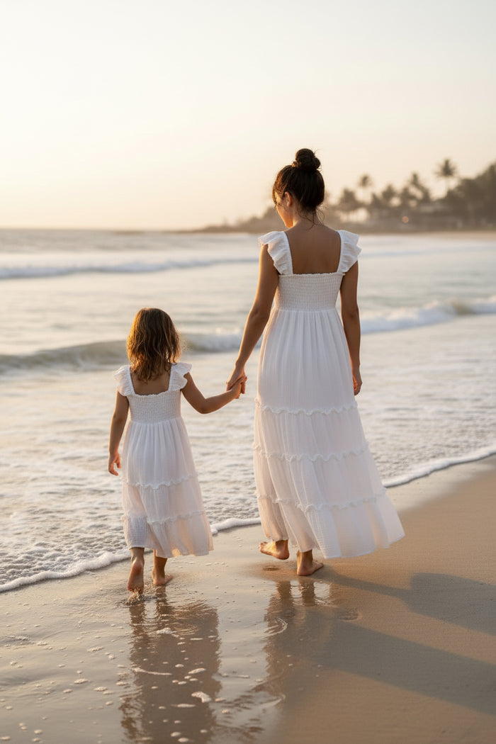 SS Girl's Dress Marabella Dress (white muslin) SALE