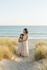 SS Girl's Dress Pia Dress (natural swiss dot)