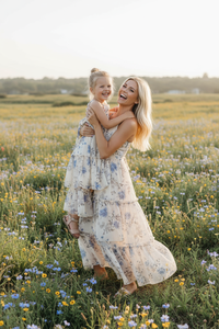 SS Women's Dress Women's Wendy Dress (floral blue chiffon)