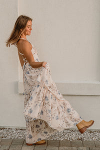 SS Women's Dress Women's Wendy Dress (floral blue chiffon)