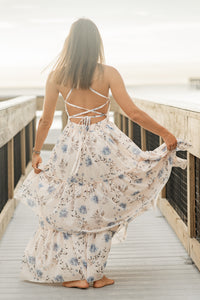 SS Women's Dress Women's Wendy Dress (floral blue chiffon)