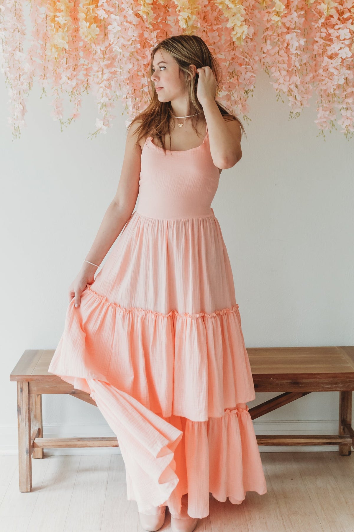 SS Women's Dress Women's Wendy Dress (vibrant coral muslin) FINAL SALE