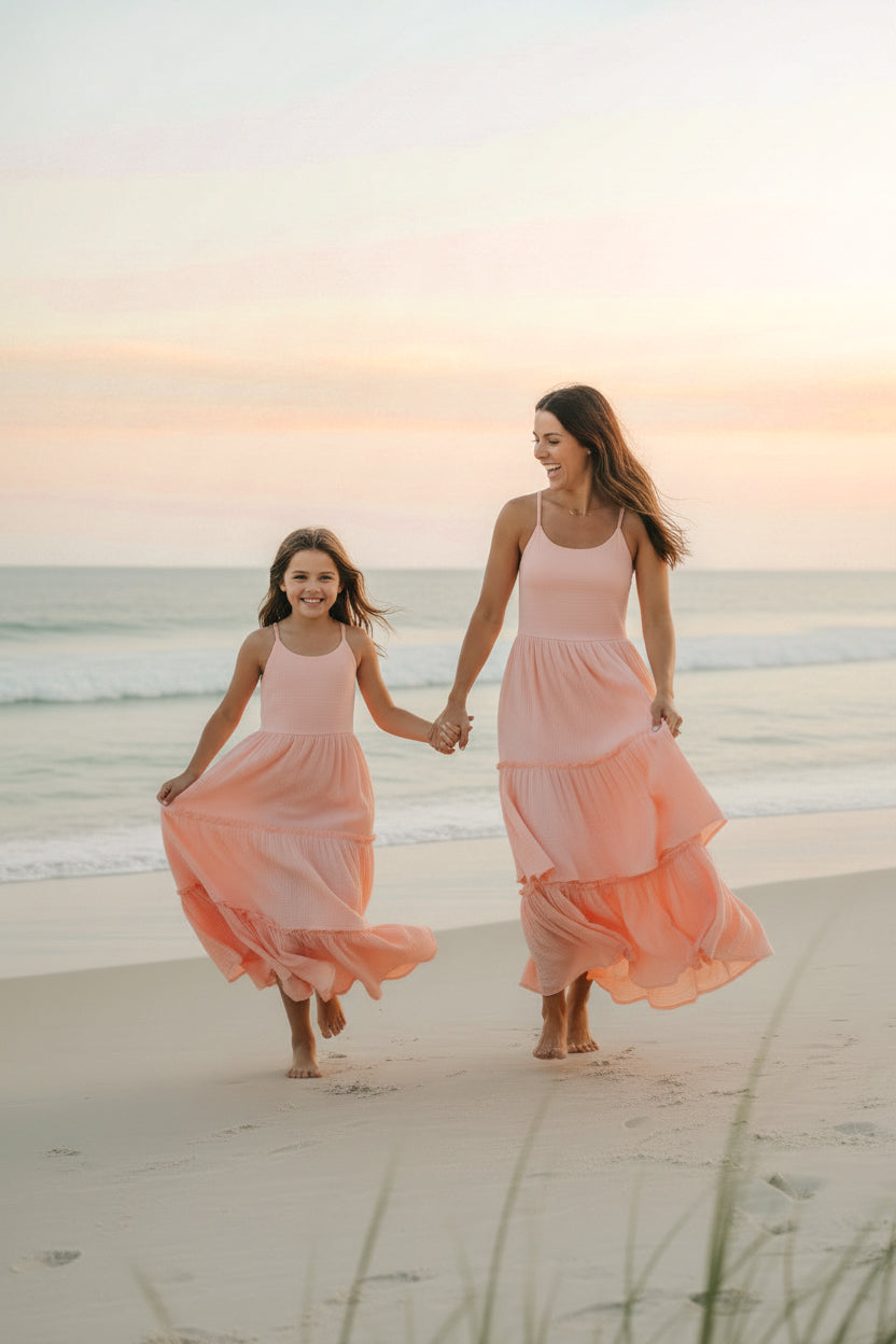 SS Women's Dress Women's Wendy Dress (vibrant coral muslin) FINAL SALE
