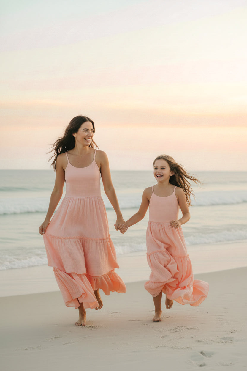 SS Women's Dress Women's Wendy Dress (vibrant coral muslin) FINAL SALE