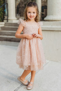 SS Girl's Dress Juliet Dress (sequin pink tulle)
