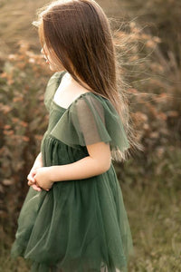 SS Girl's Dress Fawn Dress (forest tulle)