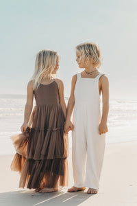 SS Girl's Dress Wendy Dress (mocha tulle)