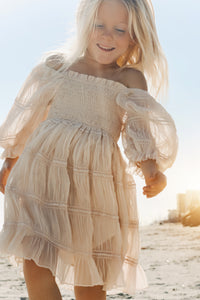 SS Girl's Dress Karina Dress (natural chiffon)