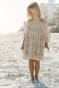 SS Girl's Dress Karina Dress (natural chiffon)