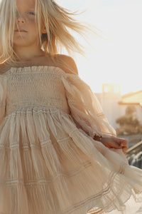 SS Girl's Dress Karina Dress (natural chiffon)