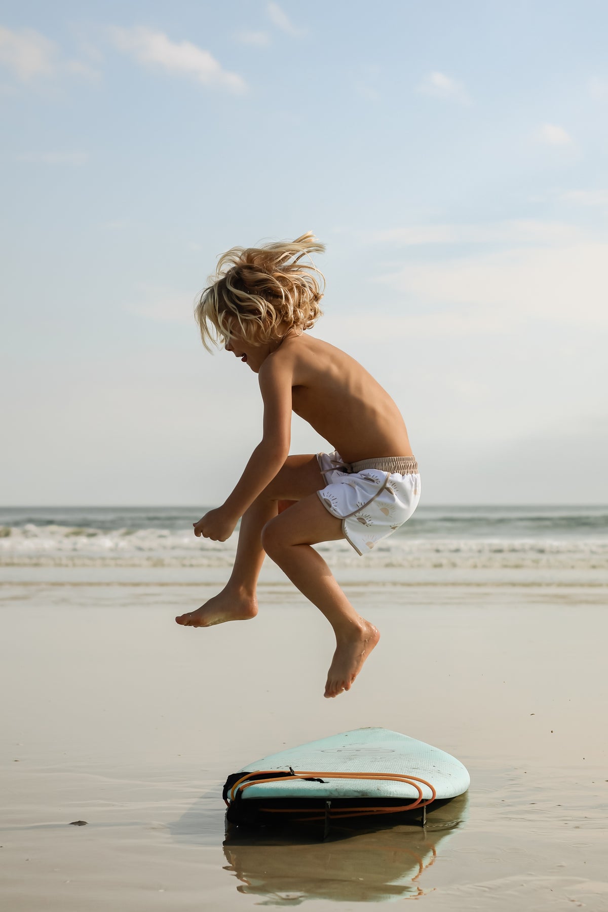LB Boy's Swim Board Shorts (ash sun)