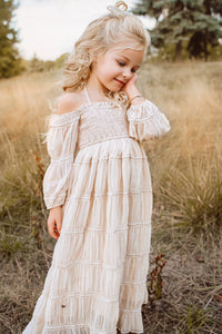 SS Girl's Dress Pippa Maxi (natural chiffon)