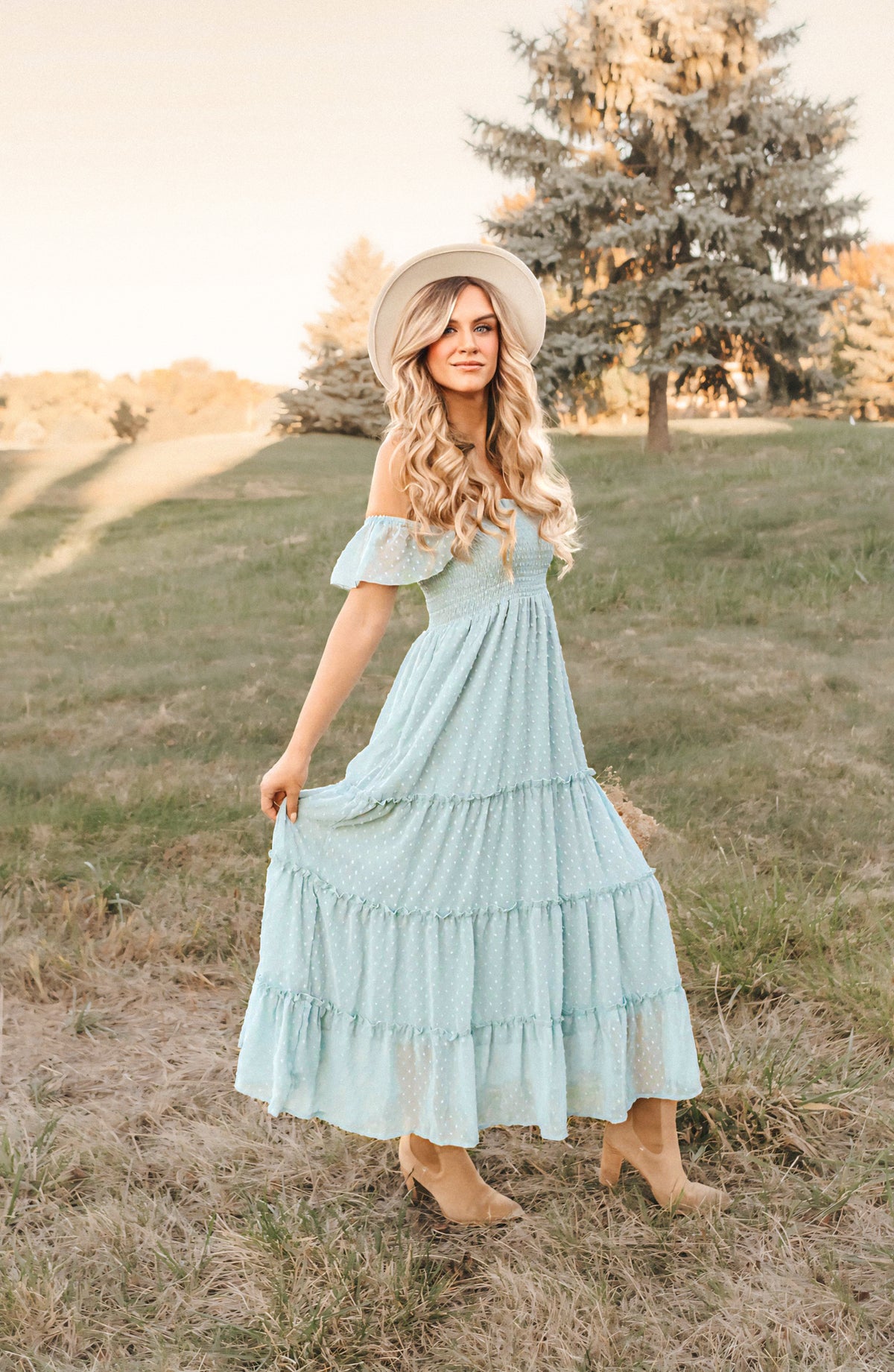 SS Women's Dress Women's Marabella Dress (blue swiss dot)