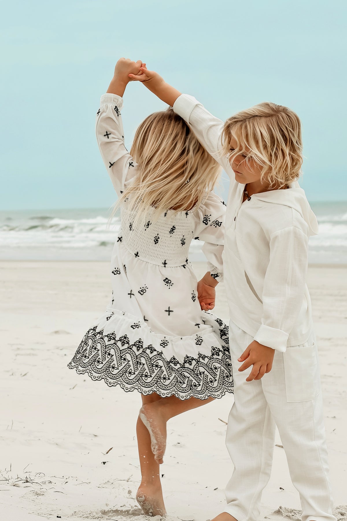SS Girl's Dress Mira Dress (embroidered diamond)