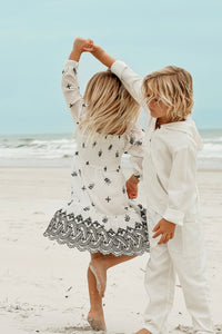 SS Girl's Dress Mira Dress (embroidered diamond)