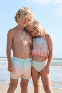 LB Boy's Swim Surf Shorts (peach ombre)