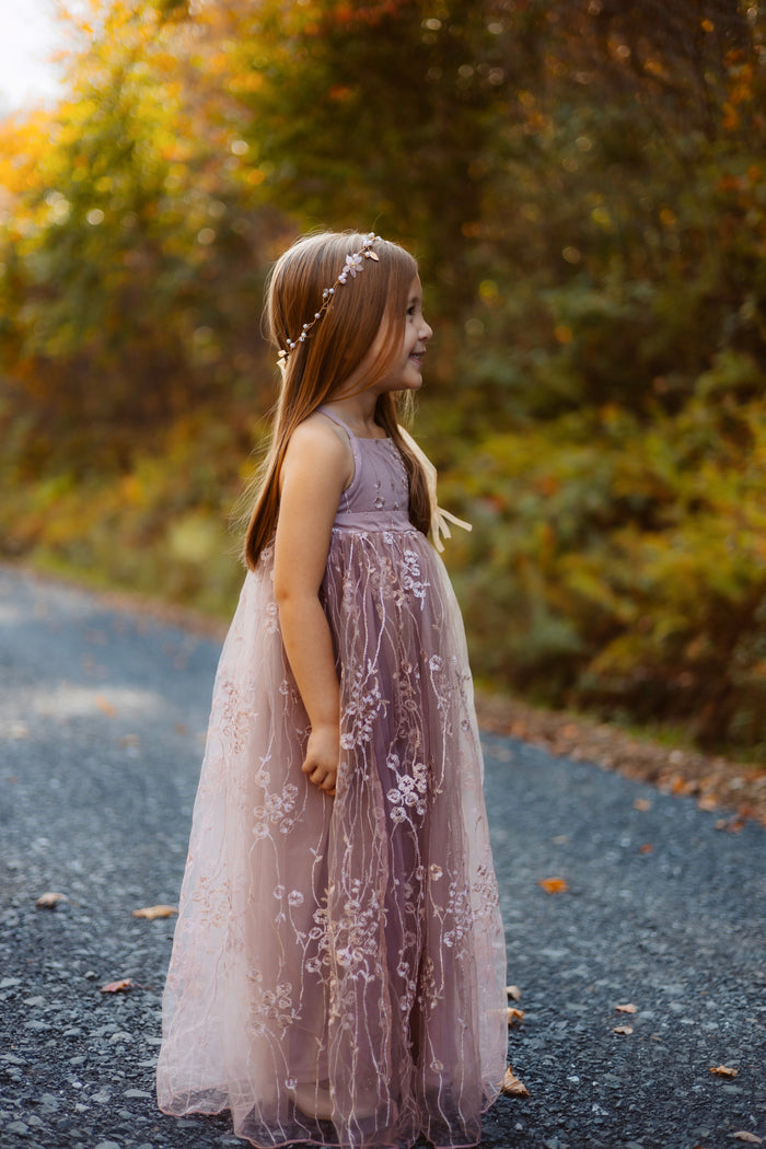 SS Girl's Dress Fiona Lace Dress (lavender pink)