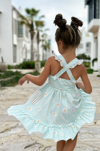 LB Girl's Dress Bree Crossback Dress (daisy) FINAL SALE