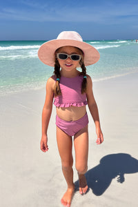 LB Girl's Swim Scoopback Set (violet) FINAL SALE