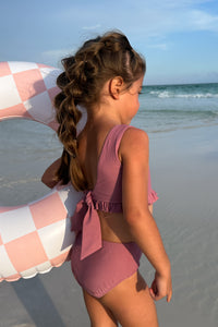 LB Girl's Swim Scoopback Set (violet) FINAL SALE