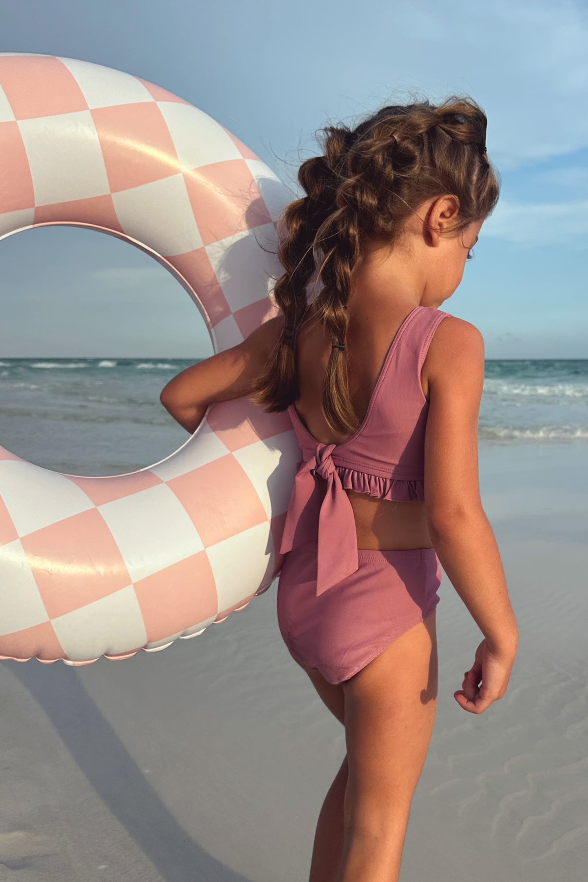 LB Girl's Swim Scoopback Set (violet) FINAL SALE
