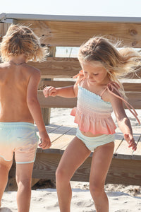 LB Boy's Swim Surf Shorts (peach ombre)