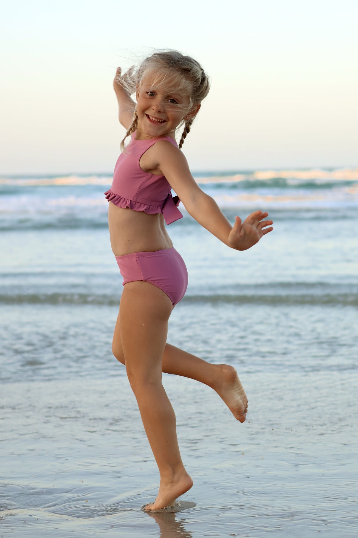LB Girl's Swim Scoopback Set (violet) FINAL SALE
