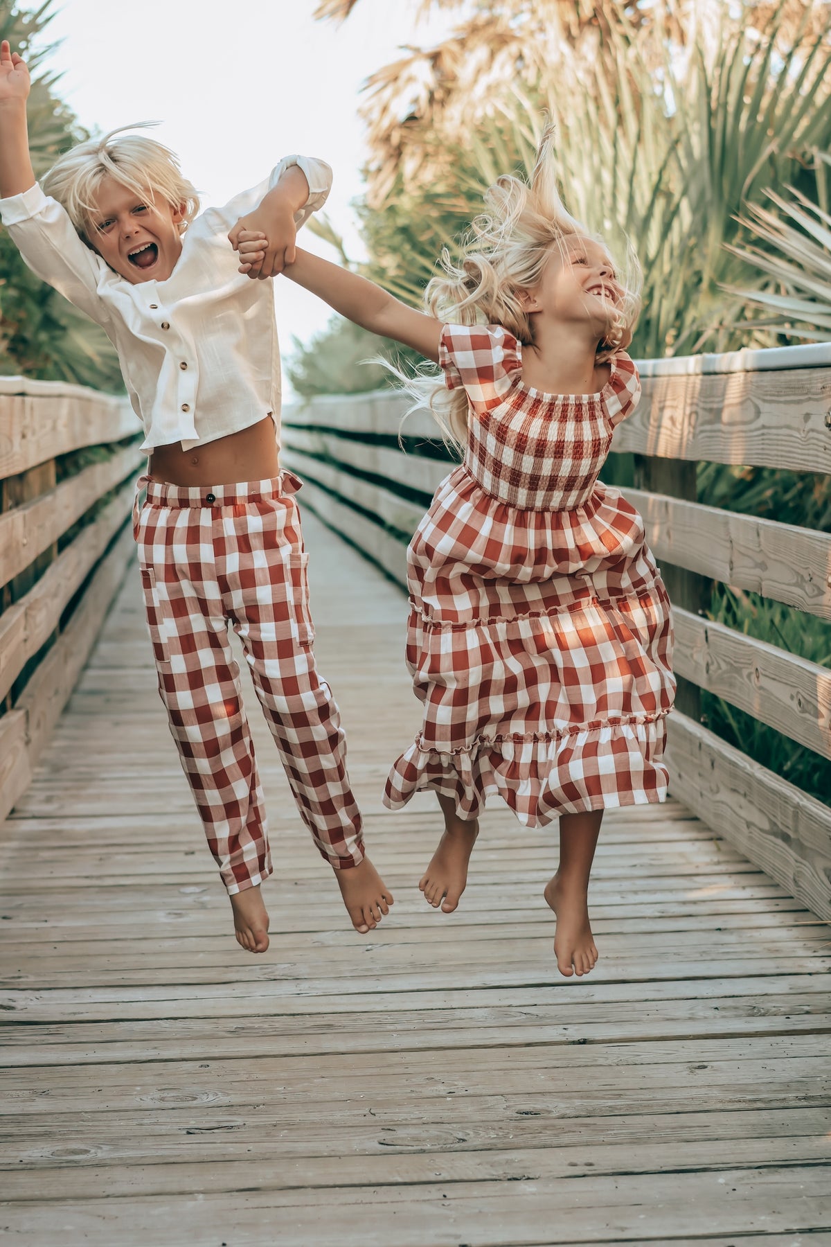 SS Boy's Bottoms Finn Pants (spice checkered)