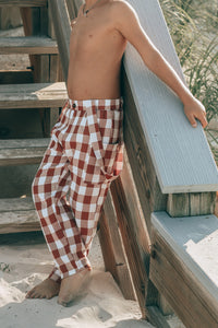 SS Boy's Bottoms Finn Pants (spice checkered)