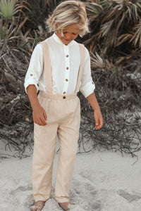 SS Boy's Bottoms Finn Pants (tan linen)