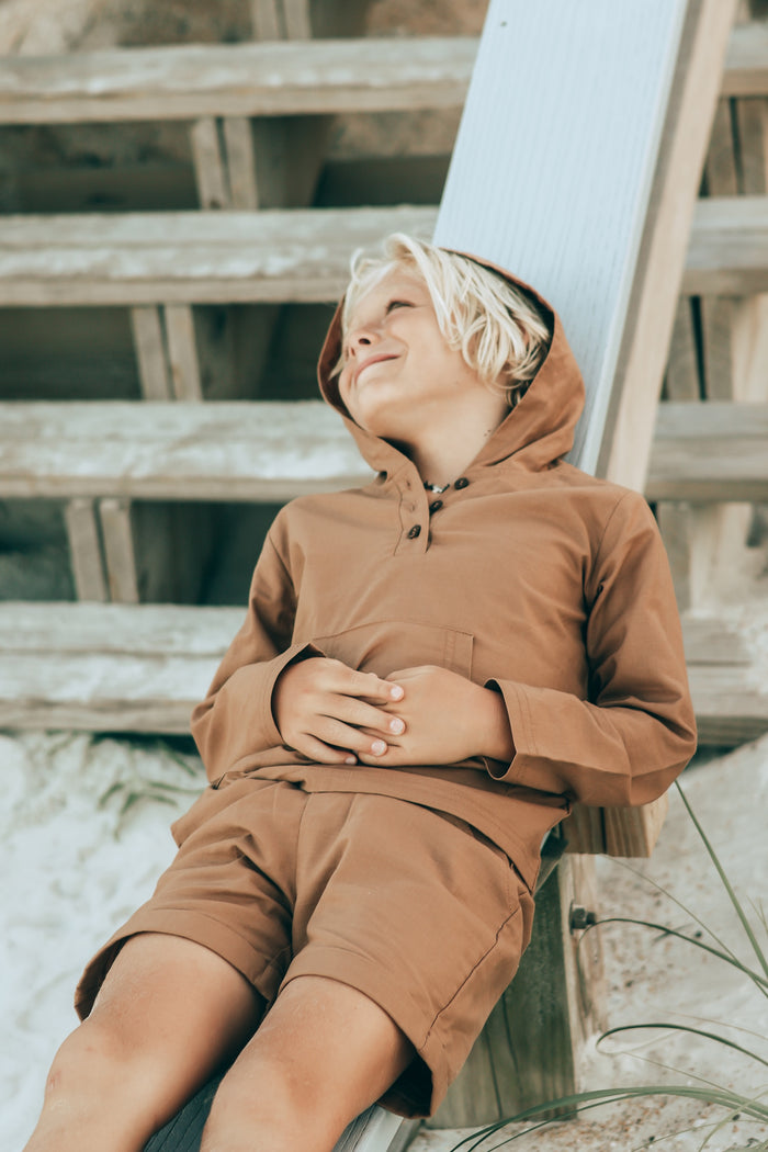 SS Boy's Bottoms Knox Shorts (amber linen)