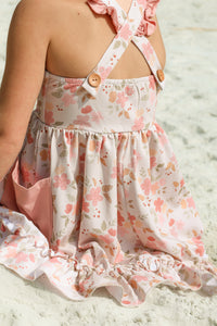 LB Girl's Dress Bree Crossback Dress (sweet pea)