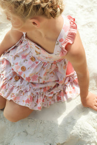 LB Girl's Dress Bree Crossback Dress (sweet pea)