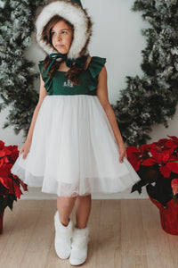 SS Girl's Dress Clara Christmas Dress (forest)