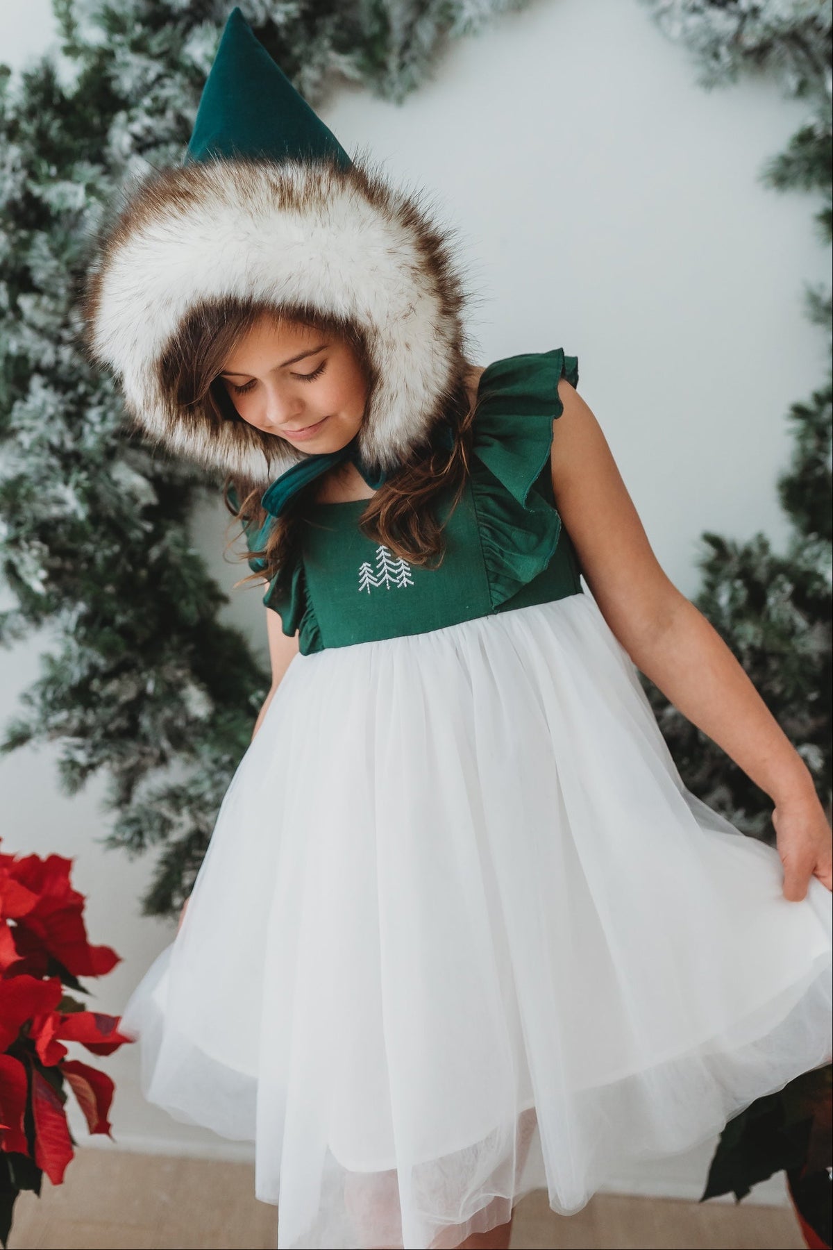 SS Girl's Dress Clara Christmas Dress (forest)