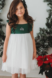 SS Girl's Dress Clara Christmas Dress (forest)
