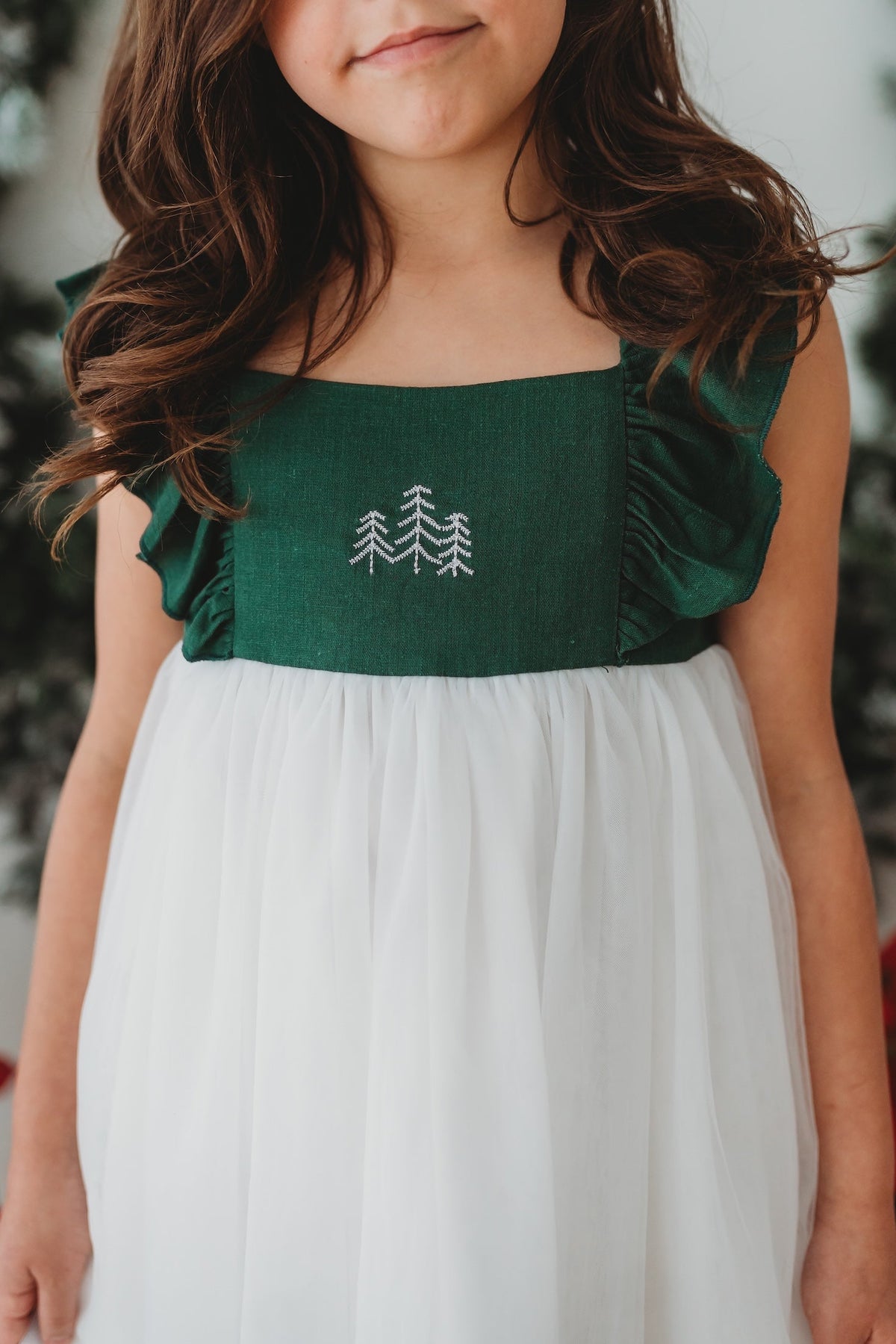 SS Girl's Dress Clara Christmas Dress (forest)