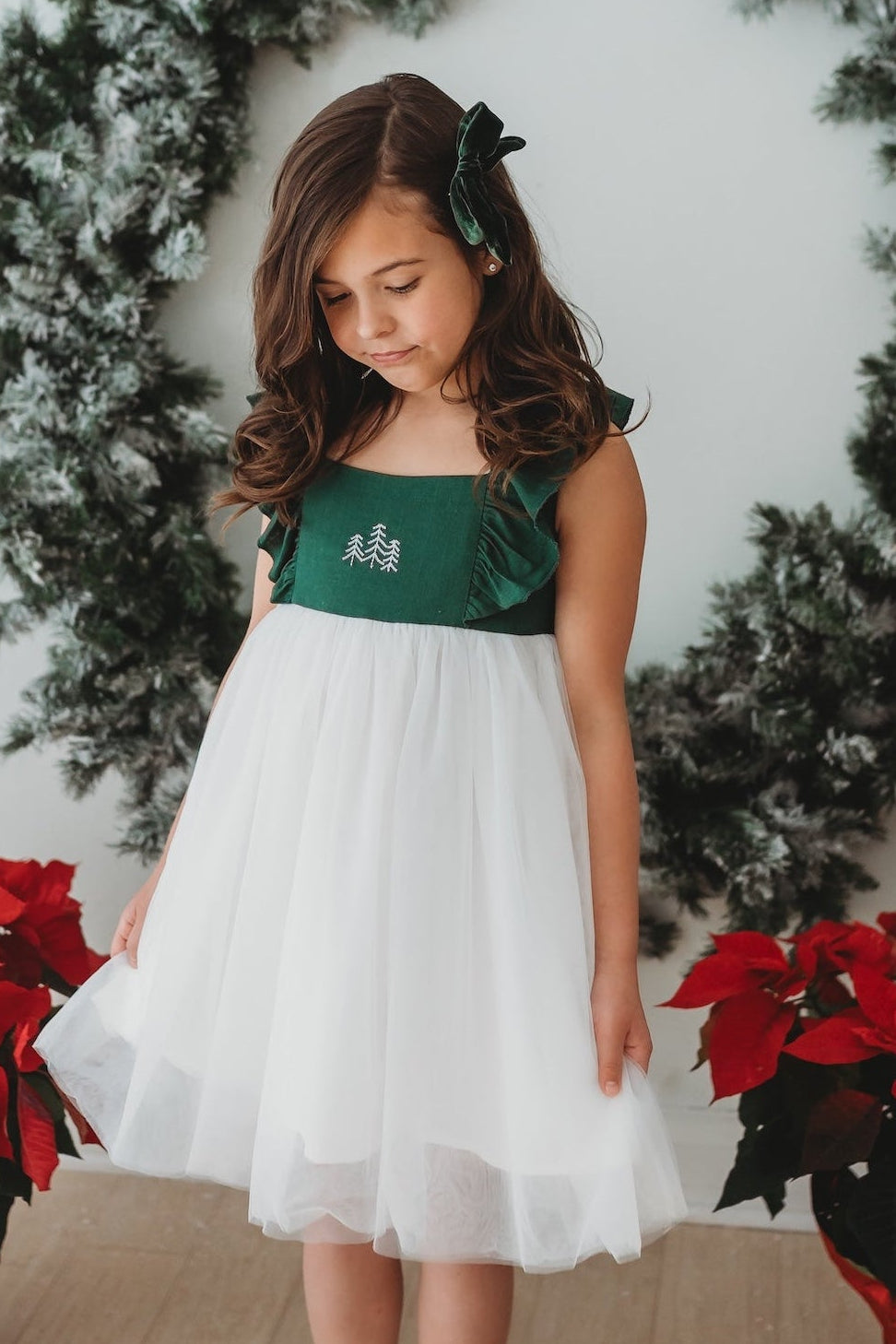 SS Girl's Dress Clara Christmas Dress (forest)