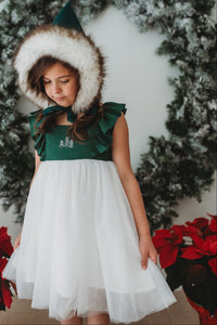 SS Girl's Dress Clara Christmas Dress (forest)