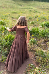 SS Girl's Dress Elle Midi (cocoa tulle)