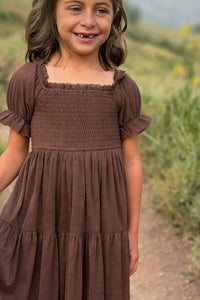 SS Girl's Dress Elle Midi (cocoa tulle)