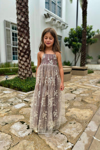 SS Girl's Dress Fiona Lace Dress (bark)
