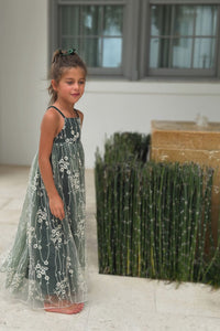 SS Girl's Dress Fiona Lace Dress (forest)