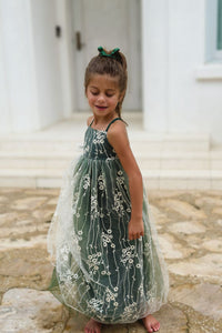 SS Girl's Dress Fiona Lace Dress (forest)