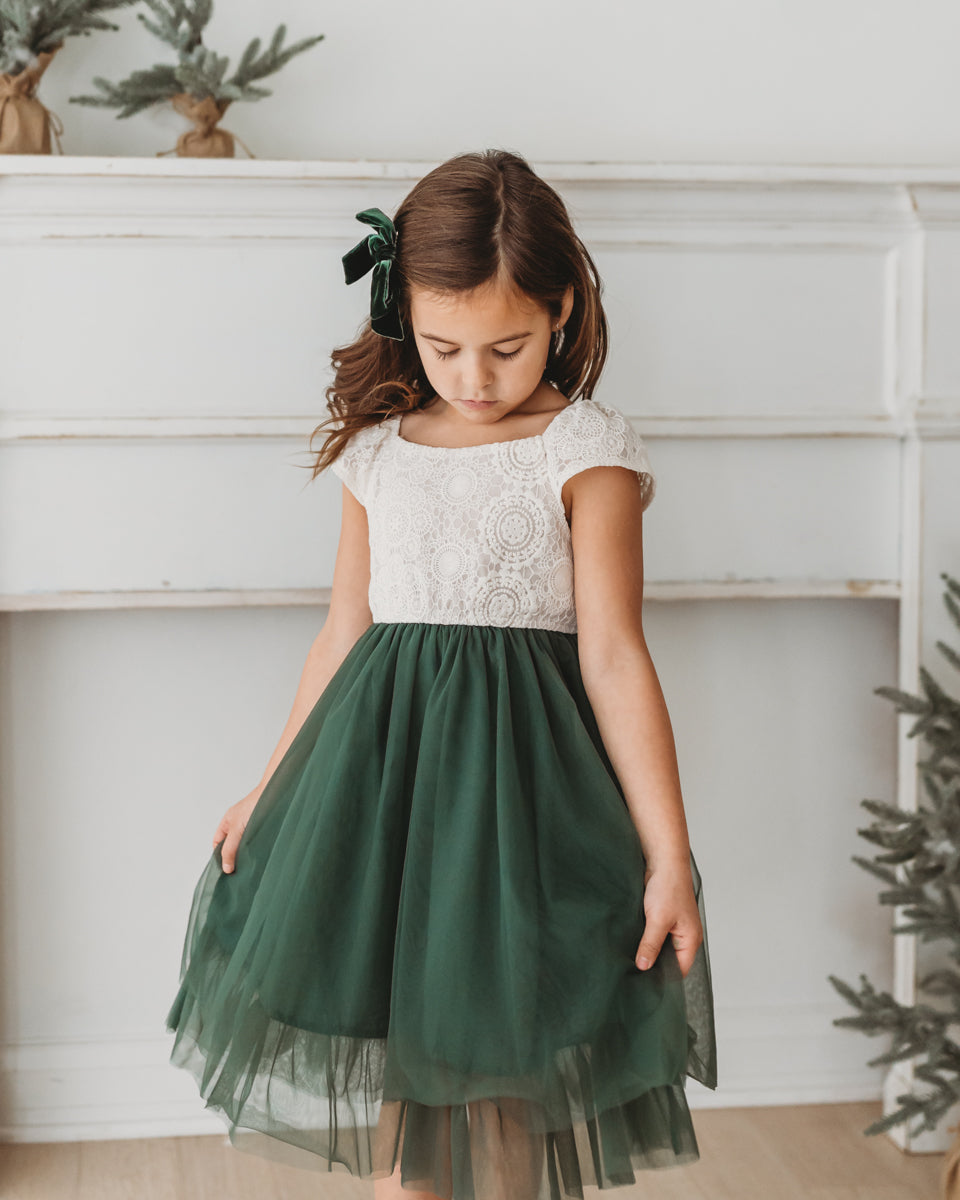 SS Girl's Dress Aria Dress (forest)