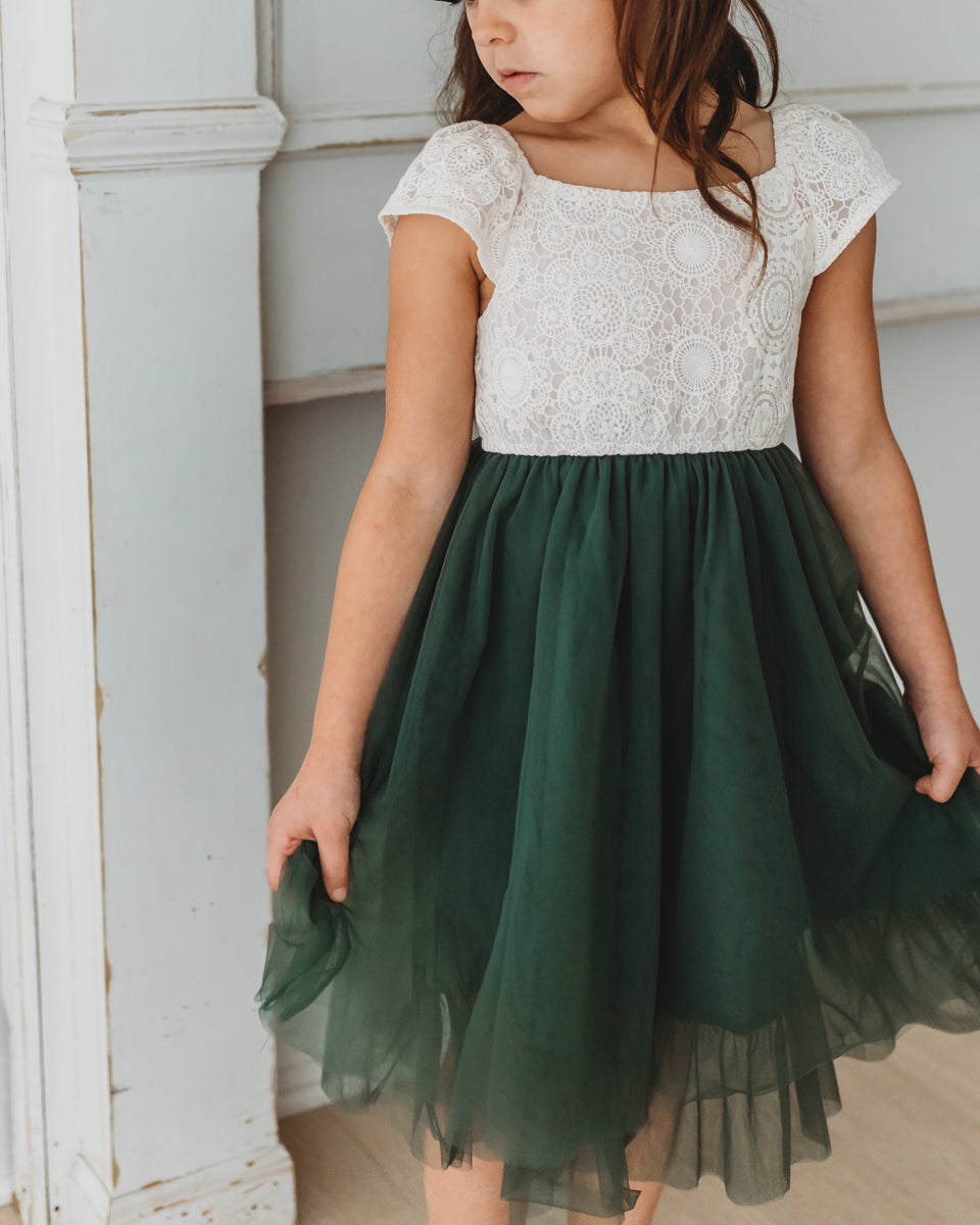 SS Girl's Dress Aria Dress (forest)