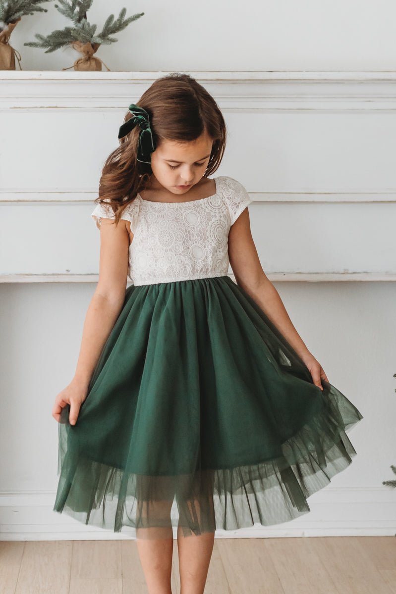 SS Girl's Dress Aria Dress (forest)