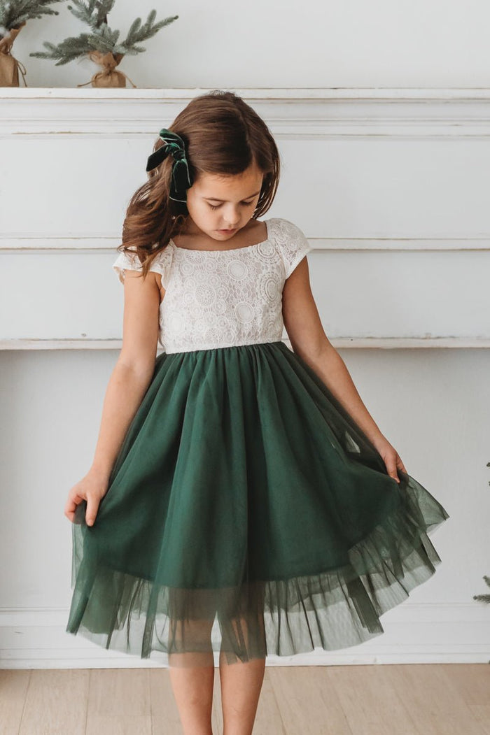SS Girl's Dress Aria Dress (forest)