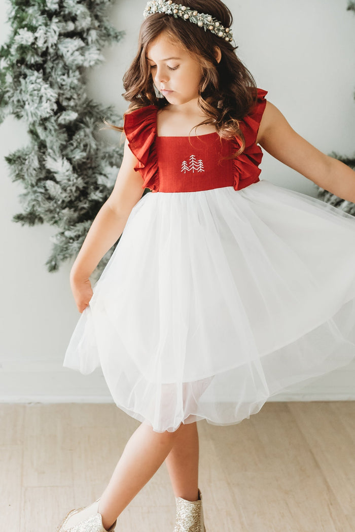 SS Girl's Dress Clara Christmas Dress (venetian red)